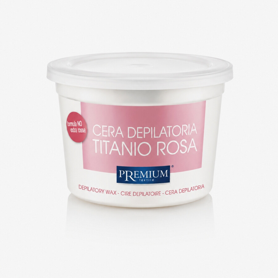 PREMIUM textile Depilatory Wax in a Can, Titanio Rosa (Rose) 350 ml